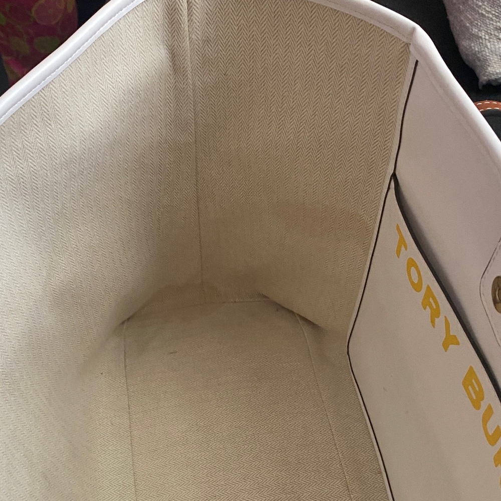 Tory Burch Blue and Brown Floral Tote - Picture 14 of 14